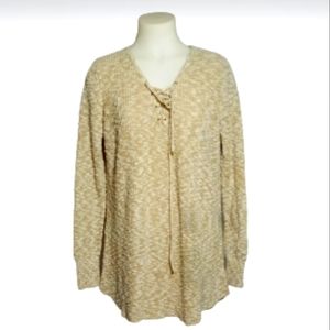 Natural Tan Pull Over Sweater Top Sz XXL